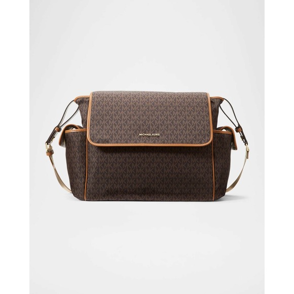 MICHAEL Michael Kors Large Monogram Print Diaper Bag in Brown/acorn - Picture 1 of 12